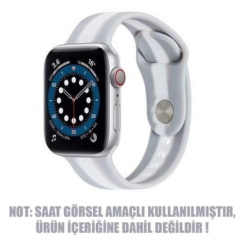 Microsonic Apple Watch Series 6 44mm Kordon Town Stripe Gri