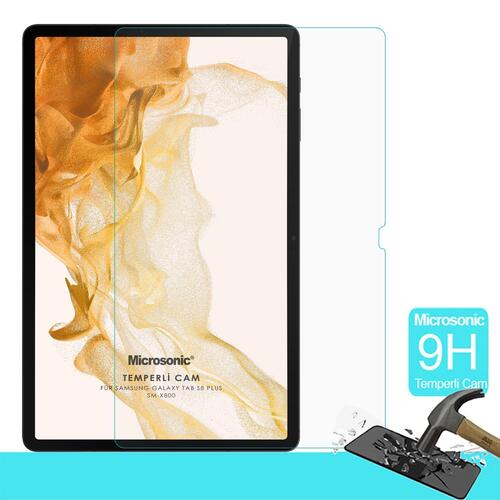 Microsonic Samsung Galaxy Tab S9 FE+ Tempered Glass Cam Ekran Koruyucu