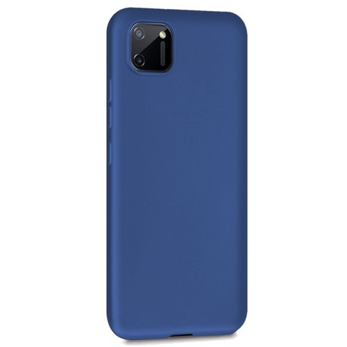 Microsonic Matte Silicone Realme C11 Kılıf Lacivert