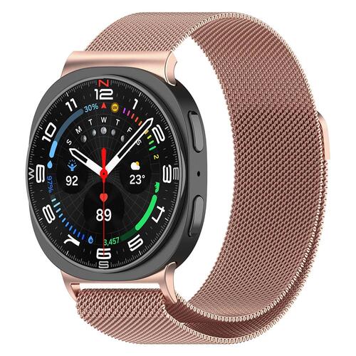 Microsonic Samsung Galaxy Watch 8 44mm Milanese Loop Kordon Pembe