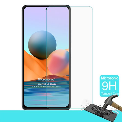 Microsonic Xiaomi Redmi Note 10 Pro Max Tempered Glass Cam Ekran Koruyucu