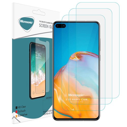 Microsonic Huawei P40 Screen Protector Nano Glass (3 Pack)