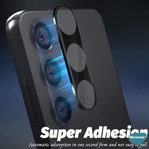 Microsonic Samsung Galaxy S24 FE Kamera Lens Koruma Camı V2 Siyah