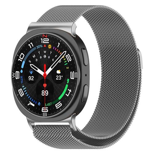 Microsonic Samsung Galaxy Watch 8 40mm Milanese Loop Kordon Koyu Gri