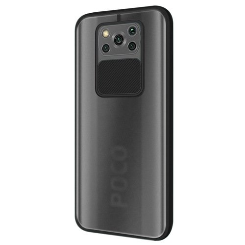 Microsonic Xiaomi Poco X3 Pro Kılıf Slide Camera Lens Protection Siyah