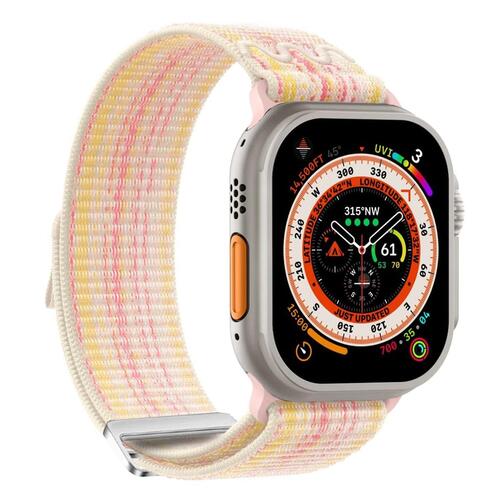 Microsonic Apple Watch SE 3 40mm Kordon Terra Strand Pembe
