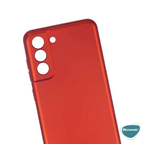 Microsonic Matte Silicone Samsung Galaxy S21 FE Kılıf Mor