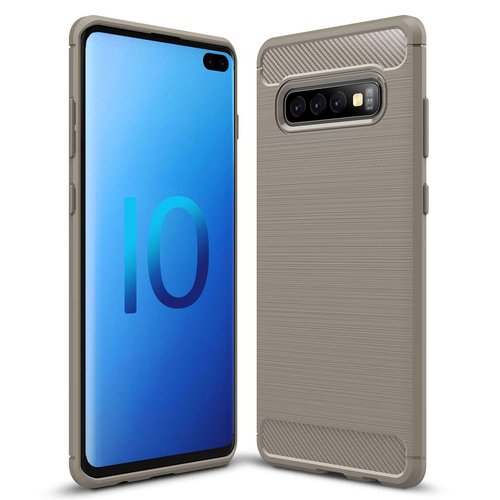 Microsonic Samsung Galaxy S10 Plus Kılıf Room Silikon Gri