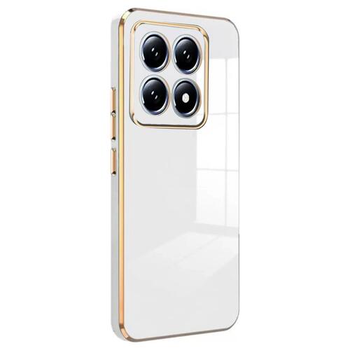 Microsonic Xiaomi Mi 14T Pro Kılıf Olive Plated Beyaz