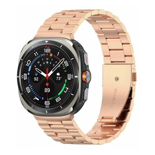 Microsonic Samsung Galaxy Watch 8 44mm Metal Stainless Steel Kordon Rose Gold