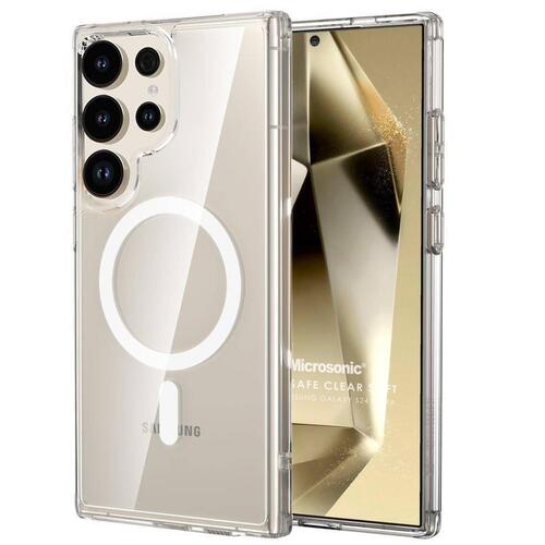 Microsonic Samsung Galaxy S25 Ultra Kılıf MagSafe Clear Soft Şeffaf