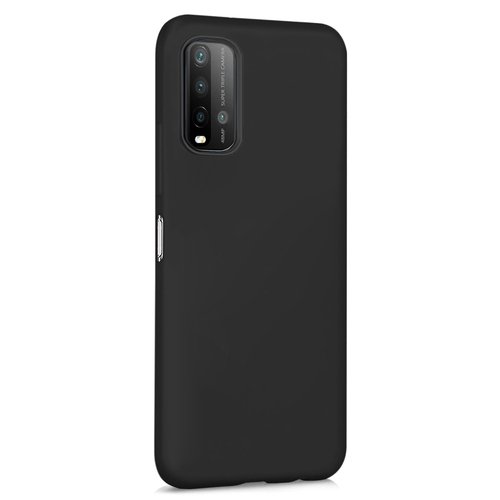 Microsonic Matte Silicone Xiaomi Redmi 9T Kılıf Siyah