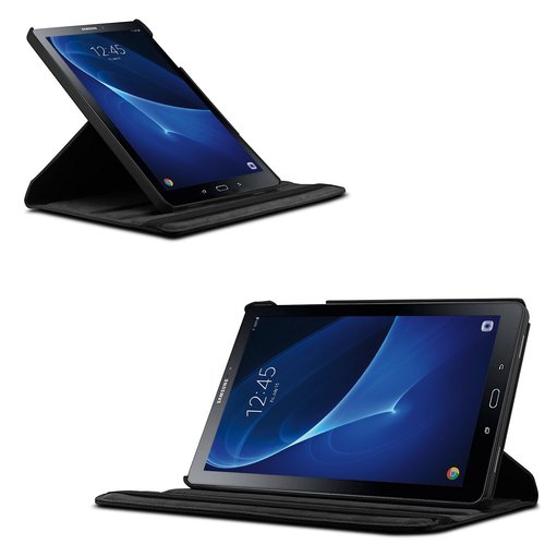 Microsonic Samsung Galaxy Tab A 10.1'' T580 Kılıf 360 Rotating Stand Deri Siyah