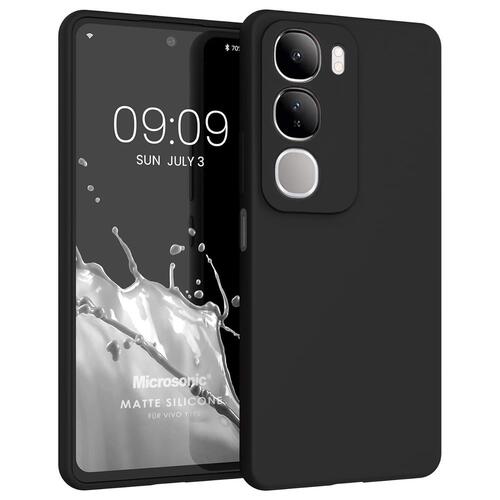 Microsonic Matte Silicone Vivo Y19s Kılıf Siyah