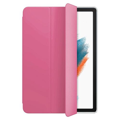 Microsonic Samsung Galaxy Tab A8 X200 Kılıf Slim Translucent Back Smart Cover Pembe