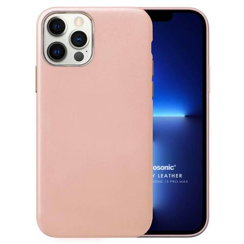 Microsonic Apple iPhone 13 Pro Max Kılıf Luxury Leather Rose Gold