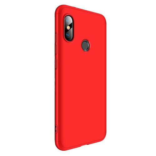 Microsonic Xiaomi Mi A2 Lite Kılıf Double Dip 360 Protective Kırmızı