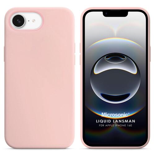Microsonic Apple iPhone 16e Kılıf Liquid Lansman Silikon Rose Gold