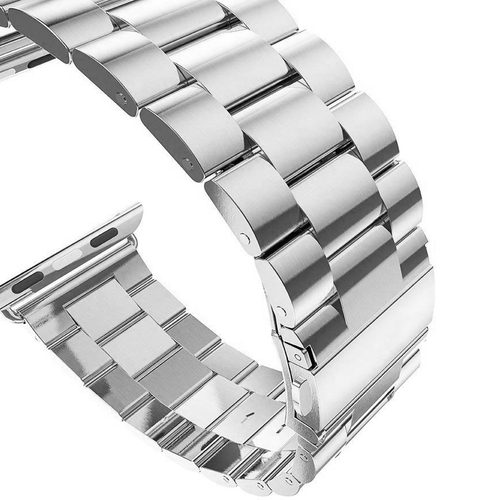 Microsonic Apple Watch Series 11 46mm Metal Stainless Steel Kordon Gümüş