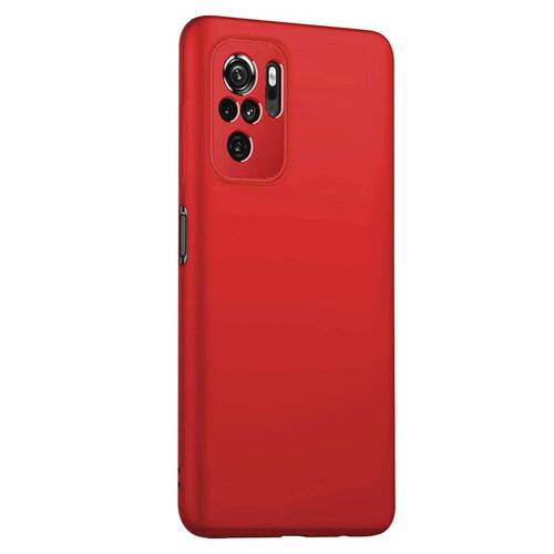 Microsonic Matte Silicone Xiaomi Poco M5s Kılıf Kırmızı