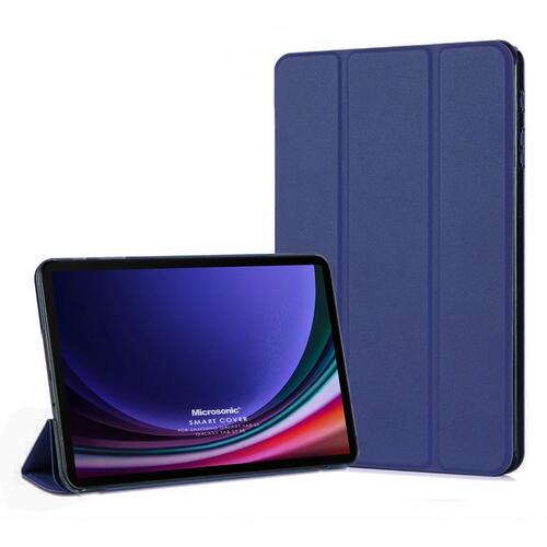Microsonic Samsung Galaxy Tab S10 FE Kılıf Slim Translucent Back Smart Cover Lacivert