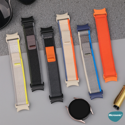 Microsonic Samsung Galaxy Watch 4 40mm Kordon Hike Spiral Yeşil