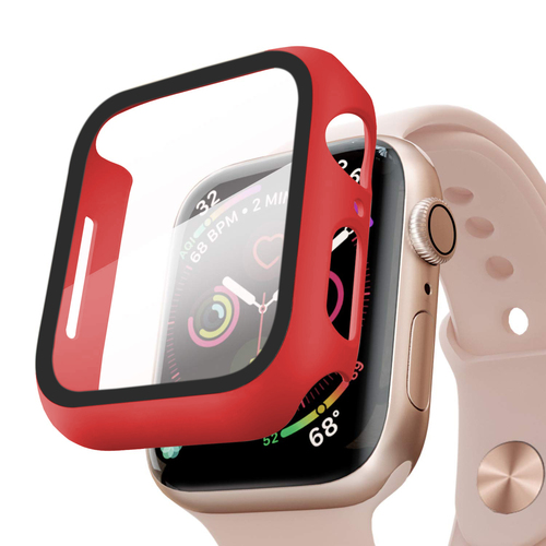 Microsonic Apple Watch Series 11 46mm Kılıf Matte Premium Slim WatchBand Kırmızı