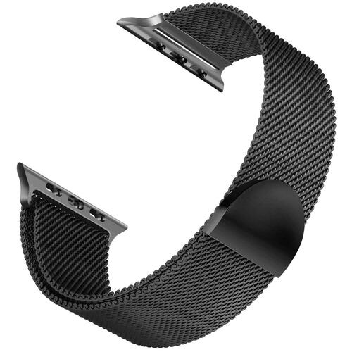 Microsonic Apple Watch Series 11 46mm Kordon Luxe Metal Twist Siyah