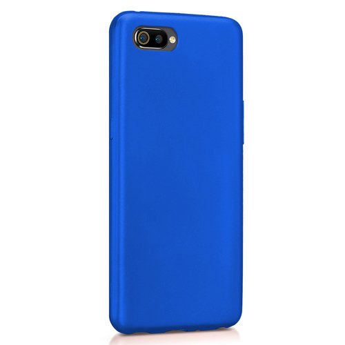 Microsonic Matte Silicone Realme C2 Kılıf Mavi