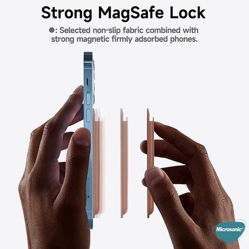 Microsonic Apple iPhone 17 Pro Leather Wallet MagSafe Siyah