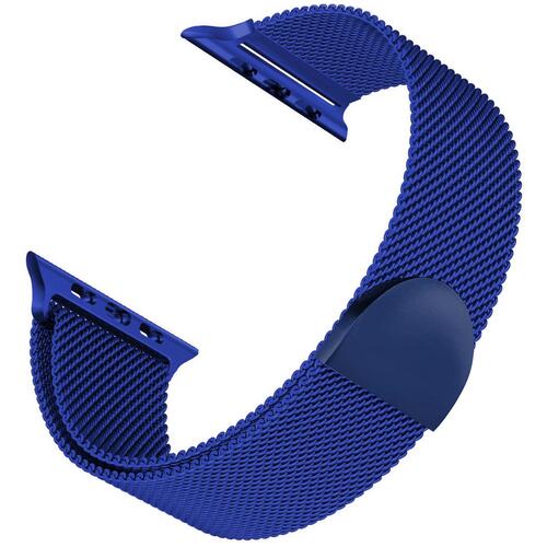Microsonic Apple Watch Series 11 46mm Kordon Luxe Metal Twist Lacivert