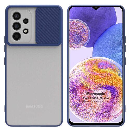 Microsonic Samsung Galaxy A23 Kılıf Slide Camera Lens Protection Lacivert