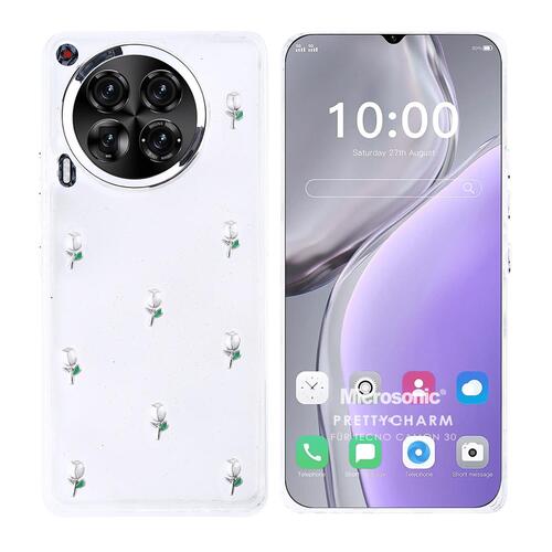 Microsonic TECNO Camon 30 Kılıf PrettyCharm Tulip