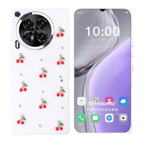 Microsonic TECNO Camon 30 Kılıf PrettyCharm Cherry