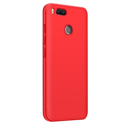 Microsonic Xiaomi Mi A1 Kılıf Double Dip 360 Protective Kırmızı