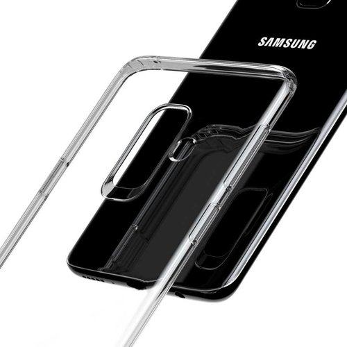 Microsonic Samsung Galaxy A6 Plus 2018 Kılıf Transparent Soft Beyaz