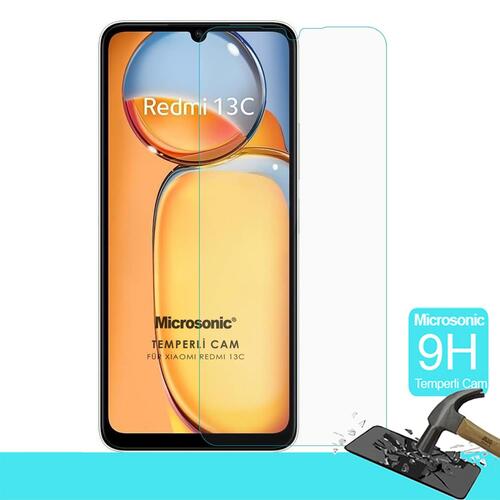 Microsonic Xiaomi Poco C65 Tempered Glass Cam Ekran Koruyucu