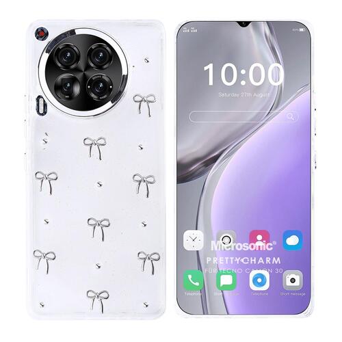 Microsonic TECNO Camon 30 Kılıf PrettyCharm Bow