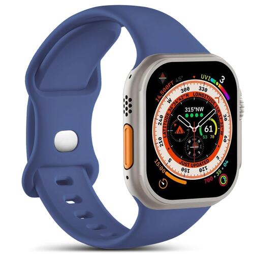 Microsonic Apple Watch Series 11 46mm Kordon ActiveFlex Wristband Lacivert