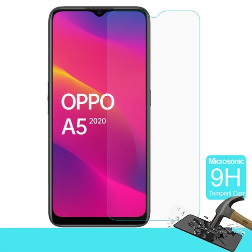 Microsonic Oppo A5 2020 Temperli Cam Ekran Koruyucu