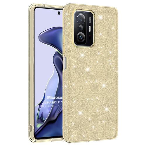 Microsonic Xiaomi Mi 11T Pro Kılıf Sparkle Shiny Gold