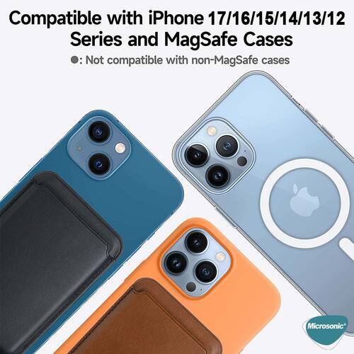 Microsonic Apple iPhone 17 Pro Max Leather Wallet MagSafe Mor