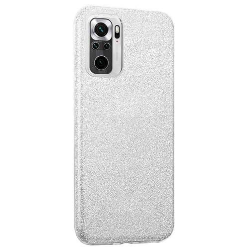 Microsonic Xiaomi Poco M5s Kılıf Sparkle Shiny Gümüş