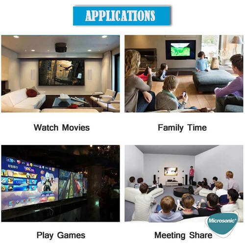 Microsonic 3 in 1 HDTV Kablo, HDMI to USB, Lightning, Micro USB, Type-C Dönüştücü Kablo Gri