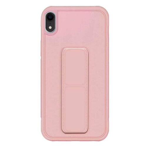 Microsonic Apple iPhone XR Kılıf Hand Strap Rose Gold