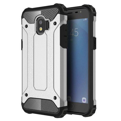 Microsonic Samsung Galaxy Grand Prime Pro Kılıf Rugged Armor Gümüş