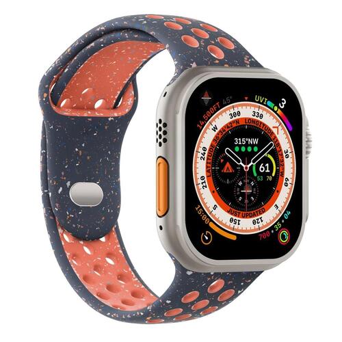 Microsonic Apple Watch SE 3 40mm Kordon Flame Circle Lacivert