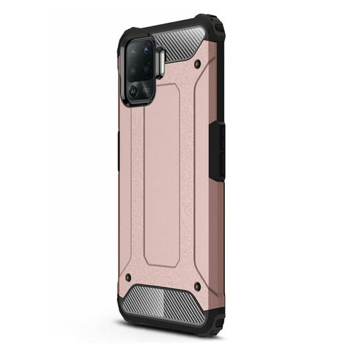 Microsonic Oppo Reno 5 Lite Kılıf Rugged Armor Rose Gold