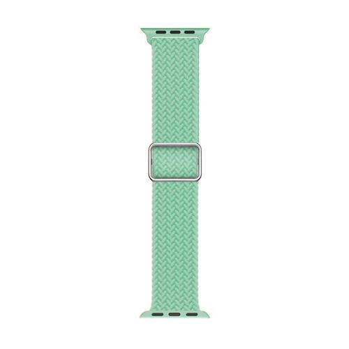 Microsonic Apple Watch Series 9 41mm Kordon Braided Loop Band Yeşil