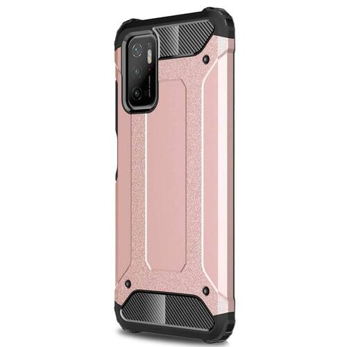 Microsonic Xiaomi Poco M3 Pro Kılıf Rugged Armor Rose Gold